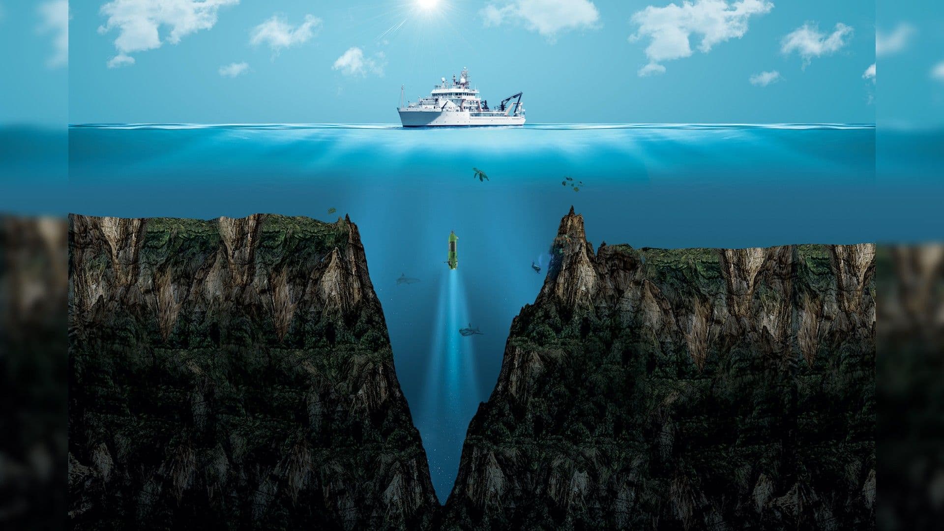The Mariana Trench is deeper than Mount Everest is tall illustration