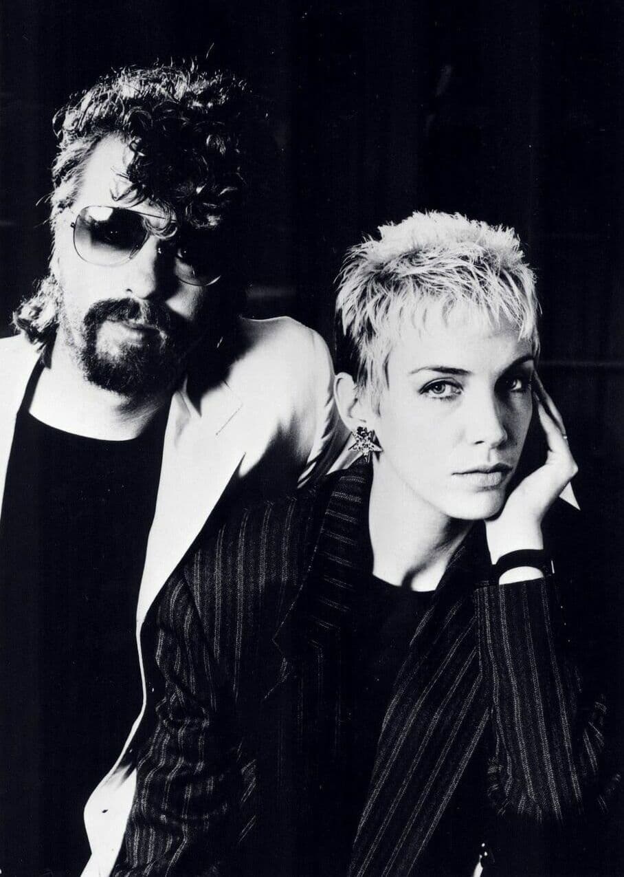 ANNIE LENNOX / DAVE STEWART - entertainment illustration