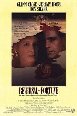 a. REVERSAL OF FORTUNE   b. ALAN DERSHOWITZ c.  RON SILVER / GLENN CLOSE - entertainment illustration