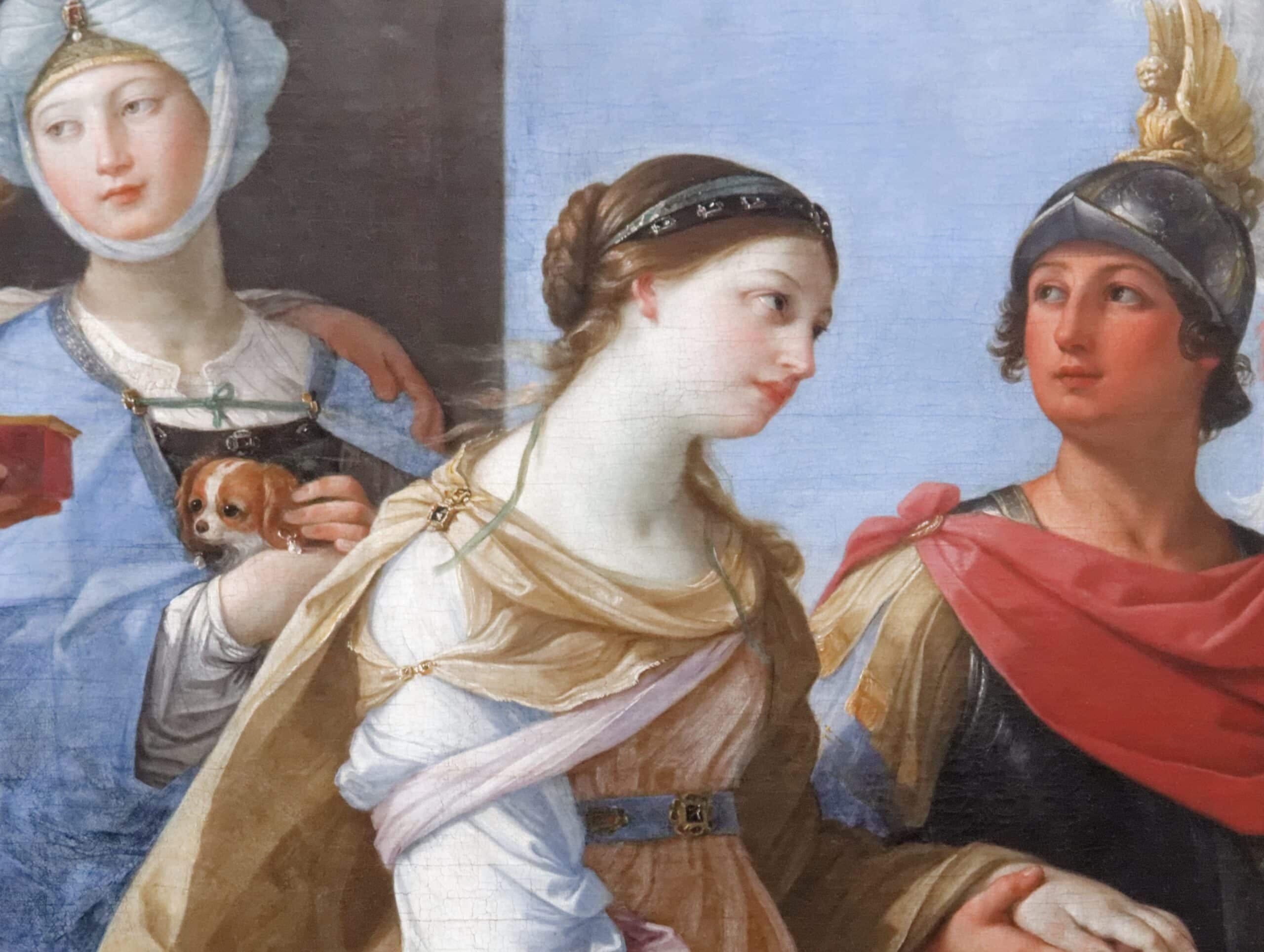 HELEN OF TROY abducted by Paris - people illustration