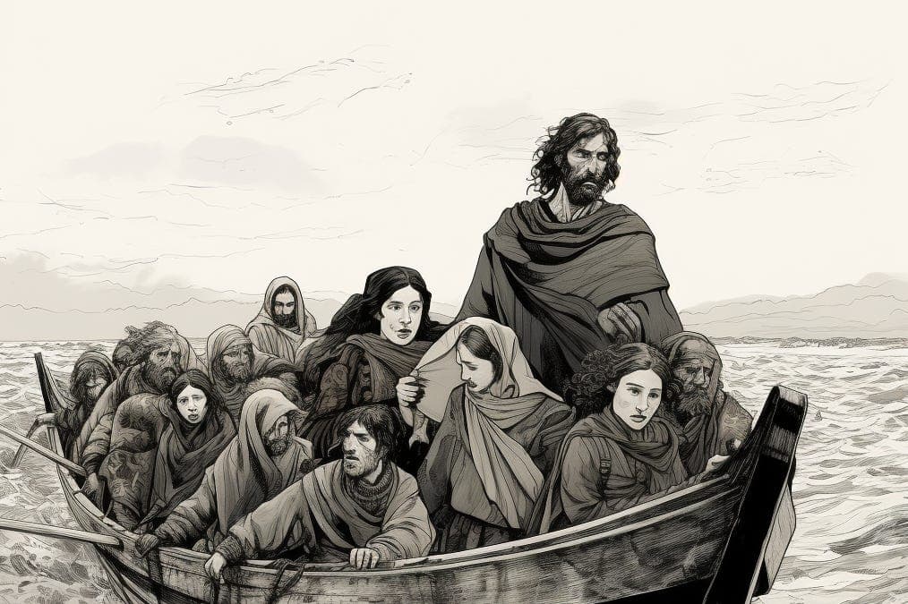 IRELAND / and the word Scotti is Latin for Irishmen - history illustration